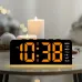 Digital Alarm LED Clock Mood Light TEMP Date Week 2 Alarms Snooze Electronic Table Clock 4 Levels Brightness 12H 24H LED Clock