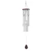 Home 27 Silver Tubes Wind Chimes Church Bells Hanging Decorations