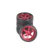 4PCS LDRC LD1801 LD1802 LD1803 LD1804 1/18 RC Car Upgraded Parts Drift Tires Metal Wheel Rims/Racing Tyres Vehicles Models Spare Accessories