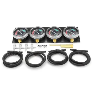 Motorcycle Carb Carburettor Fuel Vacuum Gauge Balancer Tool Set For 2 / 4 Cylinder