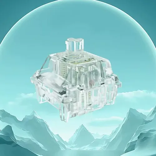 10/30/70Pcs Gateron Magnetic Jade Max Switch Set Hall Effect Linear Feel Transparent Adjustable Actuation Travel HIFI Sound Pre-Lubed 150 Million Keystrokes