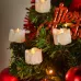 9Pcs LED Christmas Tree Decoration Candles Remote Control Candle Lights with Clips Flashing Christmas Home Decoration Candles 2 Button Remote Control