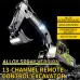 HuiNa Toys 1661 RTR 1/18 2.4G 13CH RC Excavator Alloy Bucket Engineering LED Light Spray 680 Rotation Remote Control Vehicles Models