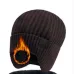 XANEWinter Bike Knitted Hat Outdoor Plush Warmth Cap Peaked Earmuff Fashion Casual Faux Fur Lined Bomber Hats Cycling Ear Protection