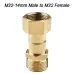 360 Degree M22 Pressure Washer Attachment Reliable Brass Swivel Connector for High Pressure Hose Anti Kink Tool