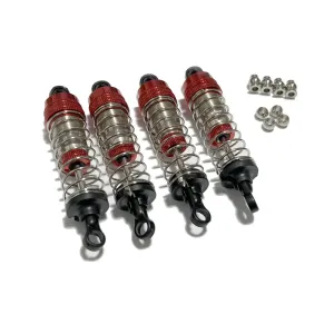 4PCS Upgraded Oil Filled Shocks Absorber Damper for Wrangler MNRC MN128 1/12 RC Cars Vehicles Models Spare Parts