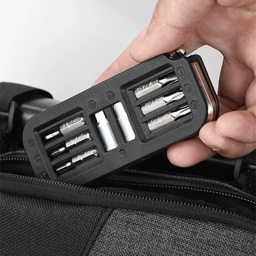 BENGGUO 10 in 1 Portable Bicycle Repair Tools 6mm Wrench 6Pcs CRV Removable Adapter Sleeve for Protable Bike Quick Fix