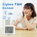 Ewelink Smart Zigbe Temperature Humidity Sensor LCD Display Thermometer Hygrometer APP Remote Control Real-time Monitoring Work with Alexa Google Home