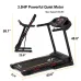 USA Direct Bominfit JK88 Home Office Folding Treadmill - 3.5HP Quiet Motor | 1-16km/h Running & Walking | Installation-Free | Cup Holder | Folding Handle | Smart LEDisplay | Heart Rate Sensor | Max 150kg User Weight