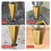 6PCS High-Speed Steel Step Drill Bits Set Titanium Coated 4-12mm 4-20mm 4-32mm Serrated Drill Bits for Metal Plastic Wood Sturdy Tools