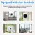 AI-Powered 3MP 2K HD Mini Window Camera Night Vision Motion Detect Dual Band WiFi Alexa Compatible Home Security Easy Install Indoor Outdoor Use