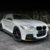 Car Front Bumper Lip Spoiler Splitter Glossy Black for BMW 1 Series F20 F21  Early M-Sport 2012-2014