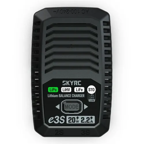 SkyRC E3S 20W 2.2A Charger for 2S/3S LiPo/LiHV/LiFe Battery Charging