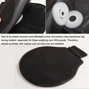 360 Rotating Car Seat Cushion Seat Protector Non-Slip Hand Washable Round Design Suitable For All Seasons Comfort Vehicle Interior Easy Access to the Seat
