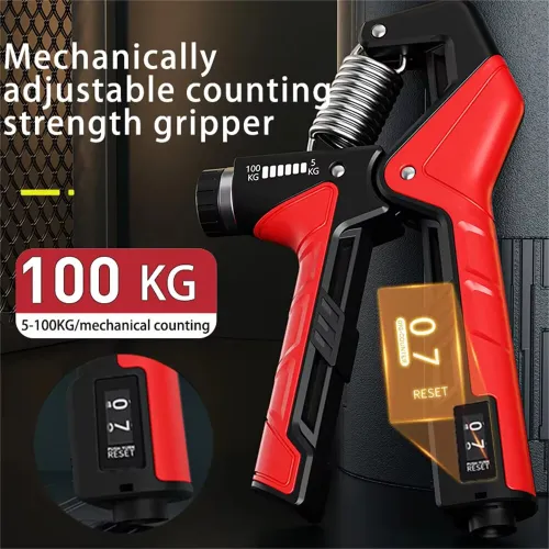 MACYO MA630 5-100kg Adjustable Electronic Counting Hand Gripper Double Thickness Spring Strength Trainer Comfortable Artificial Mechanics Grip Hand Exerciser