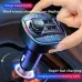 Dual Display Car bluetooth V5.0 FM Transmitter 20W PD + QC3.0 USB Car Charger 7 Colors RGB Backlit Light HiFi Music MP3 Player
