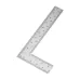 Stainless Steel L Square Ruler Right Angle Measuring Tool 100mm 150mm 300mm Double-Sided Scale for Carpentry Framing Roofing Layouts
