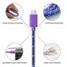 USB-A to Type-C Nylon Braided Data Cable Fast Charging Data Transmission Copper Core Line 1M/2M Long for iPhone 15 15 Plus for Huawei Nova Flip for Samsung Galaxy S24 for Xiaomi Civi 4Pro