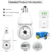 1080P 2K Wireless Light Bulb Security Camera 355 PTZ E27 IP65 Waterproof Motion Detection Auto Tracking Two Way Audio Night Vision Work with Alexa Google Assistant for Smart Home Security
