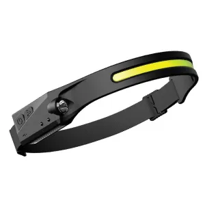 Bikight LX200 Wave Sensor 1200mAh 270 Wide Range 350LM 5 Lighting Modes LEHeadlamp USB Rechargeable Head Torch COB Outdoor Cycling Adventure Fishing Flashlight Bike Headlamp