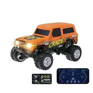 TRASPED HG4-163 HG4-164 RTR 1/64 2.4G RWD Mini Alloy RC Car Off-Road Climbing Truck Support App Remote Control Three Speed Vehicles Models Pocket Toys Desktop Collection Gift For Boys