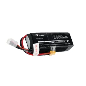 FLY WING FW450 RC Helicopter Spare Part 4S 14.8V 5000mAh Voltage With XT60 Plug Li-ion Polymer Battery