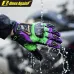 OnesAgain MG45P Winter Motorcycle Gloves Waterproof Anti-Slip Touchscreen Carbon Fiber Protective Riding Gear Purple Black