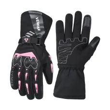 VEMAR VE-01 Winter Motorcycle Gloves Waterproof Thermal Anti-Fall Touchscreen Grip Adjustable Cuff Reflective Design for Outdoor Riding