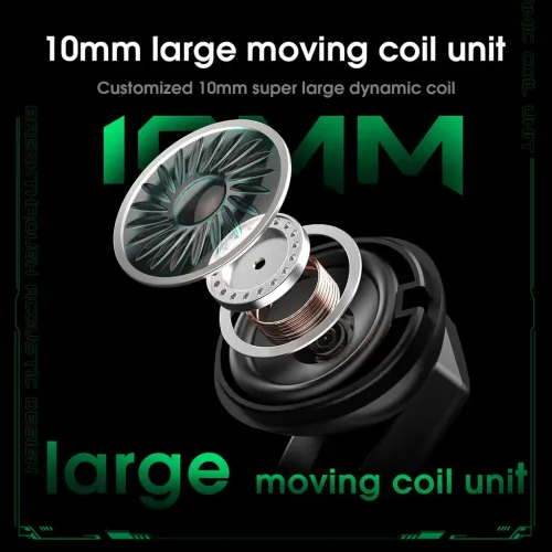 ONIKUMA T308 TWS Earphone bluetooth Earphone 10mm Moving Coil Unit AAC Audio Dual-Mic DNS Noise Reduction 40ms Low Latency Touch Control Semi-in-ear Sports Headphones