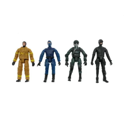 4PCS MK1197 Series Climbing RC Car DIY Ornament Military Action Figure Set Multi-Articulated Articulated Figures Random Delivery