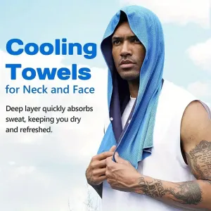 KALOA1 Pack Breathable Cooling Towels for Men Women UV Protection Quick-Dry Absorbent Sports Headscarf for Gym Running Golf Cycling Camping