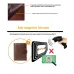 Ekphero Retro Genuine Leather RFID Men's Wallet Business Casual Money Clip Multiple Card Slots Holder Coin Purse