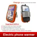 Warmspace 1pcs Electric Heated Mobile Phone Bag Multifunctional Antifreeze Case with Rope for Outdoor Travel in Winter