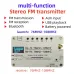 Multi-function FM Transmitter Receiver Bluetooth AUX USB Audio 76MHz-108MHz Built-in Rechargeable Battery Portable Radio