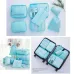 290T 7-Piece Waterproof Travel Storage Bag For Clothing Storage Luggage Foldable Clothes Shoes Underwear Portable Storage Bag Dustproof Luggage Bag