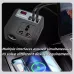 Car Power Inverter 12V 24V to 220V 150W Multiple USB Ports QC3.0 PD Fast Charging LED Voltage Display Portable Converter Adapter Vehicle Accessory