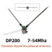 DP200 7-54MHz 200W Portable Dipole Antenna Stainless Steel Telescopic Design for UV Band Horizontal Polarization SWR Less Than 1.5 Lightweight Temporary Communication