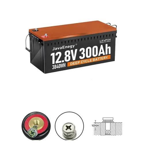 UDirect JavaEnegy 12V 300Ah 3840Wh LiFePO4 Battery Built in 200A BMS, 4000+ Deep Cycle Perfect Replace for Solar Wind Storage System RVMarine Off-Gird Lithium Battery