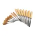 16 Pcs Carving Tools Set Chromium-Vanadium Steel Wood Chisels with Wooden Handles Canvas Bag for Woodworking with Sharpening Stone