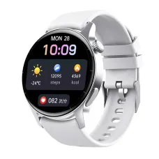 F207R 1.35-inch HD Screen 3D Large Arc Glass AI Intelligent Voice bluetooth Call Heart Rate Blood Pressure SpO2 Monitor Sleep Monitoring Non-invasive Blood Glucose Measurement Metto Multi-sport Modes IP67 Waterproof Smart Watch
