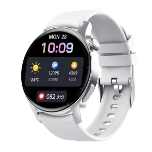 F207R 1.35-inch HD Screen 3D Large Arc Glass AI Intelligent Voice bluetooth Call Heart Rate Blood Pressure SpO2 Monitor Sleep Monitoring Non-invasive Blood Glucose Measurement Metto Multi-sport Modes IP67 Waterproof Smart Watch