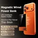 PD20W 5000/10000mAh Magnetic Wireless Power Bank with Digital Display External Battery Power Supply with 1 Input & 2 Outputs Fast Charging for iPhone 17 17Pro 16 15 Pro Max 14 13 for Xiaomi 17pro for Samsung Galaxy S25 Ultra Come with Phone Stand