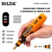 HILDA 3.6V Cordless Mini Drill Rotary Power Tools 3 Gears Compact and Versatile 5000/10000/15000rpm 3.2mm Chuck Size Lightweight Portable and Easy to Use Ideal for DIY Projects