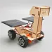 Wooden Solar Power Lunar Exploration Rover Model Assembly Kit DIY Children's Science Experiment Education Puzzle Toy Student Technology Small Production