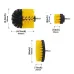 3PCS Drill Brush Set Power Scrubber Wash Cleaning Brushes Tool Kit Clean All Purpose Drill Brush For Grout Floor Tub Shower Tile Bathroom Kitchen Surface