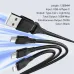LDNIO LC97uc 100W USB-A/Type-C to Type-Cx2/iP Cable PD QC3.0 Fast Charging Data Transmission Copper Core Line 1.2M Long for iPhone 16 15 14 Pro Max for Huawei Mate XT for Samsung Galaxy Z Flip6