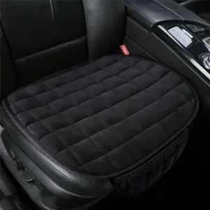 Universal Car Front Seat Cover Set Winter Plush Set Non-slip Plush Seat Cover Winter Warm Seat Cushion Anti Slip Front Chair Seat Breathable Pad Car Seat Protector