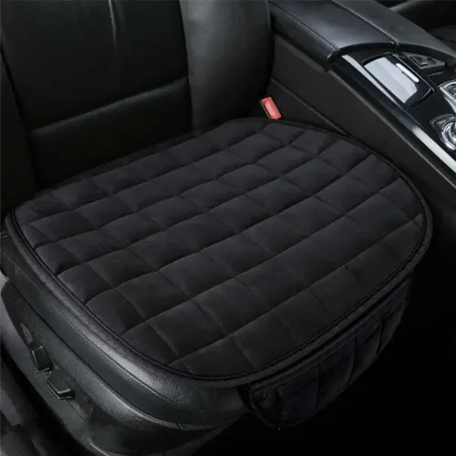 Universal Car Front Seat Cover Set Winter Plush Set Non-slip Plush Seat Cover Winter Warm Seat Cushion Anti Slip Front Chair Seat Breathable Pad Car Seat Protector