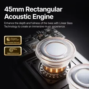 Sanag M15 bluetooth Speaker Portable Speaker Dual 45mm Drivers Rectangular Acoustic Engine External Bass Diaphragm 10H Playback FM Radio Hands-free Call Outdoors Wireless Speakers