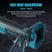 Drillpro Electric Brushless Cordless Angle Grinder M10 125mm Cut for Mak 18V Battery
